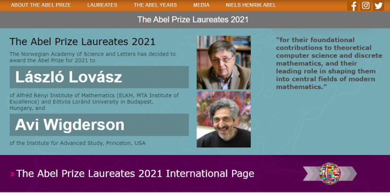 Bài viết của GS. Vũ Hà Văn về GS. László Lovász