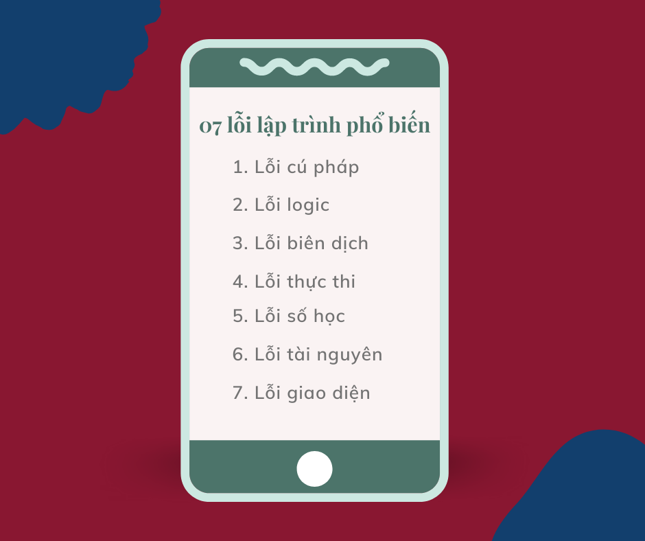 07 lỗi lập trình phổ biến 