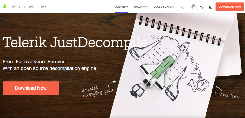 JustDecompile là một công cụ biên dịch mã nguồn mở và miễn phí.