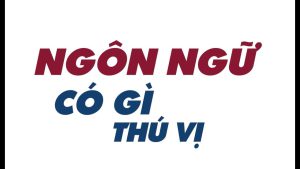 Ngôn ngữ có gì thú vị?